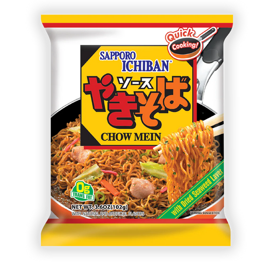 Nouilles instantanées à la japonaise Yakisoba (Chow Mein) SAPPORO ICHIBAN