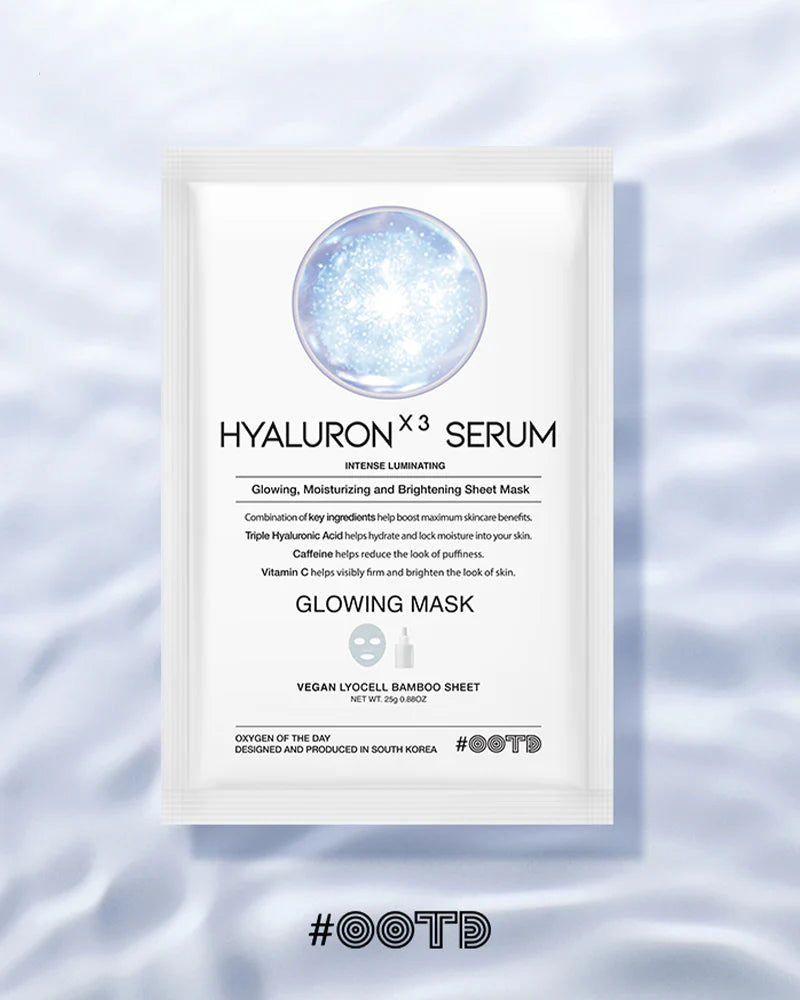 OOTD Triple Hyaluron Acid Serum Glowing Mask
