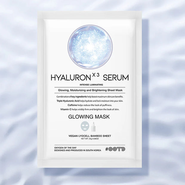 OOTD Triple Hyaluron Acid Serum Glowing Mask