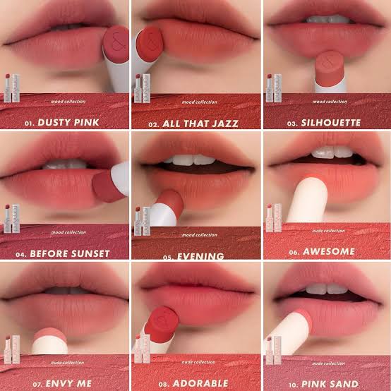 ROMAND Zero Matte Lipstick 23 Ruddy Nude