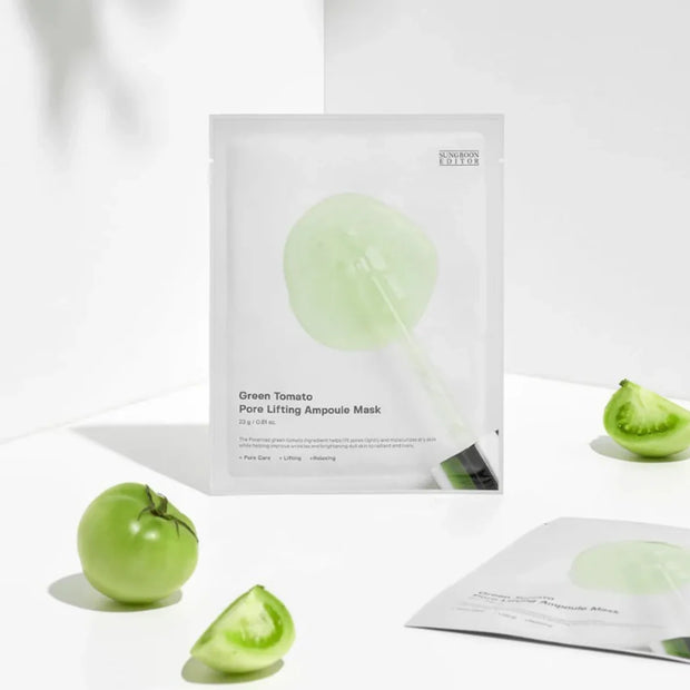 SUNGBOON EDITOR Green Tomato NMN Pore Lifting Ampoule Mask