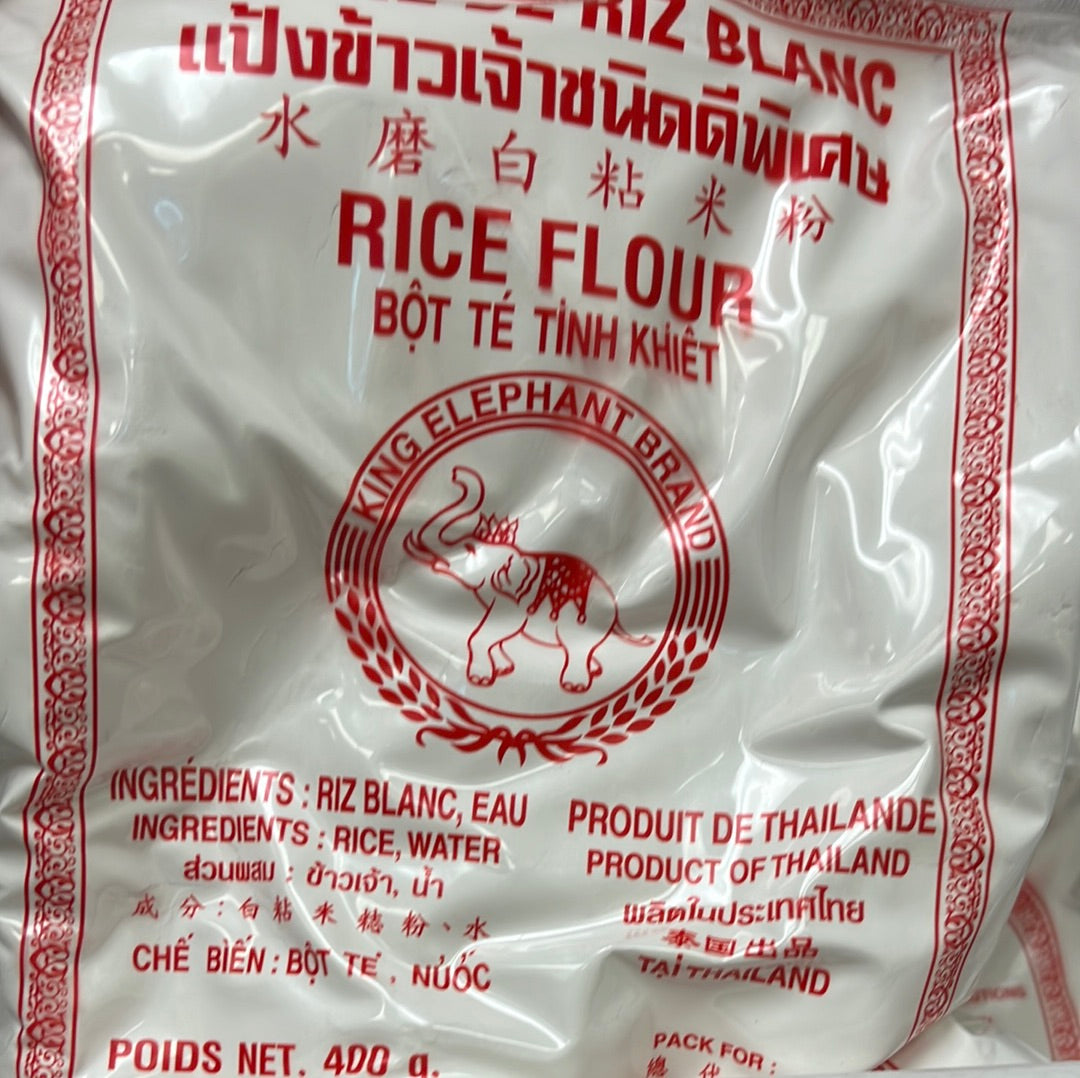 Farine de riz King Elephant 象王 水磨白粘米粉 400g