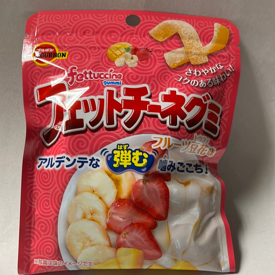 Bonbon stick mou Fettuccine (saveur pêche/banane/fraise) BOURBON