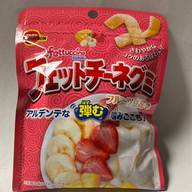 Bonbon stick mou Fettuccine (saveur pêche/banane/fraise) BOURBON