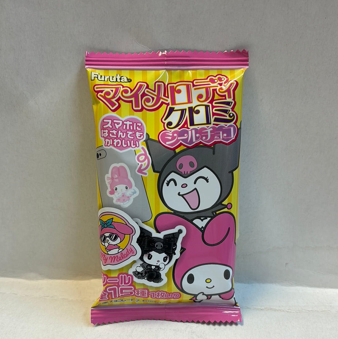 Chocolat au Kuromi avec collant FURUTA