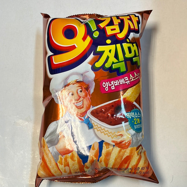 Promo-Chips O!Karto (saveur BBQ) 🇰🇷呀!土豆 烧烤味薯条ORION 154g