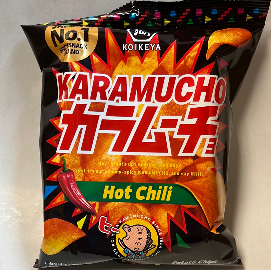 Chips au piment fort KARAMUCHO KOIKEYA 湖池屋 超辣薯片 54g