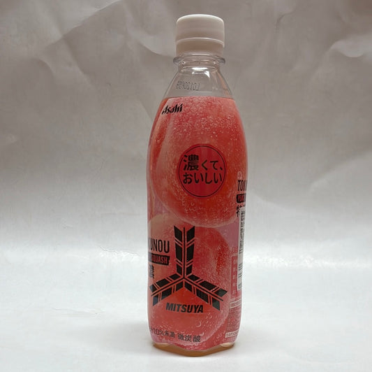 Boisson gazeuse japonaise à la pêche Mitsuya Tokunou ASAHI 500mL