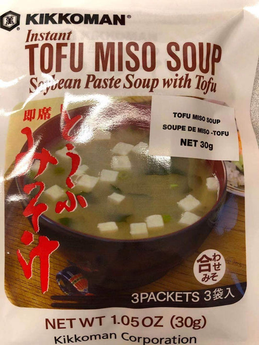 Mélange de soupe Miso Tofu 🇯🇵KIKKOMAN 日式 豆腐味增汤料包-30g