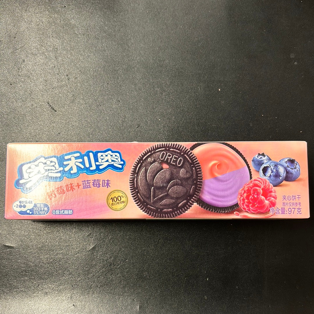 树莓+蓝莓夹心 奥利奥 OREO (bleuet+framboise) 97g