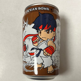 OCEANBOMB Street Fighter thé noir pétillant à la pomme 街霸 苹果味红茶气泡水330mL