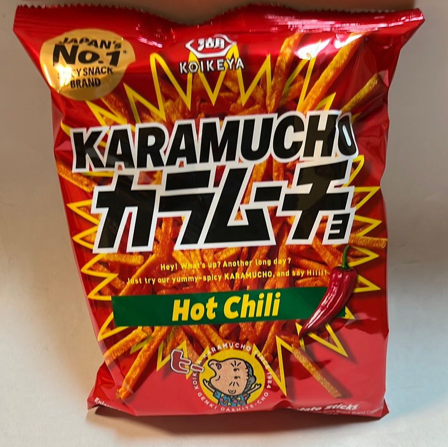 Chips en bâtonnet Karamucho KOIKEYA🌶️ 🇯🇵湖池屋 香辣棒 100g VN
