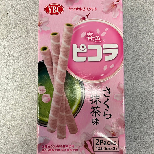 Biscuit au matcha et sakura YBC