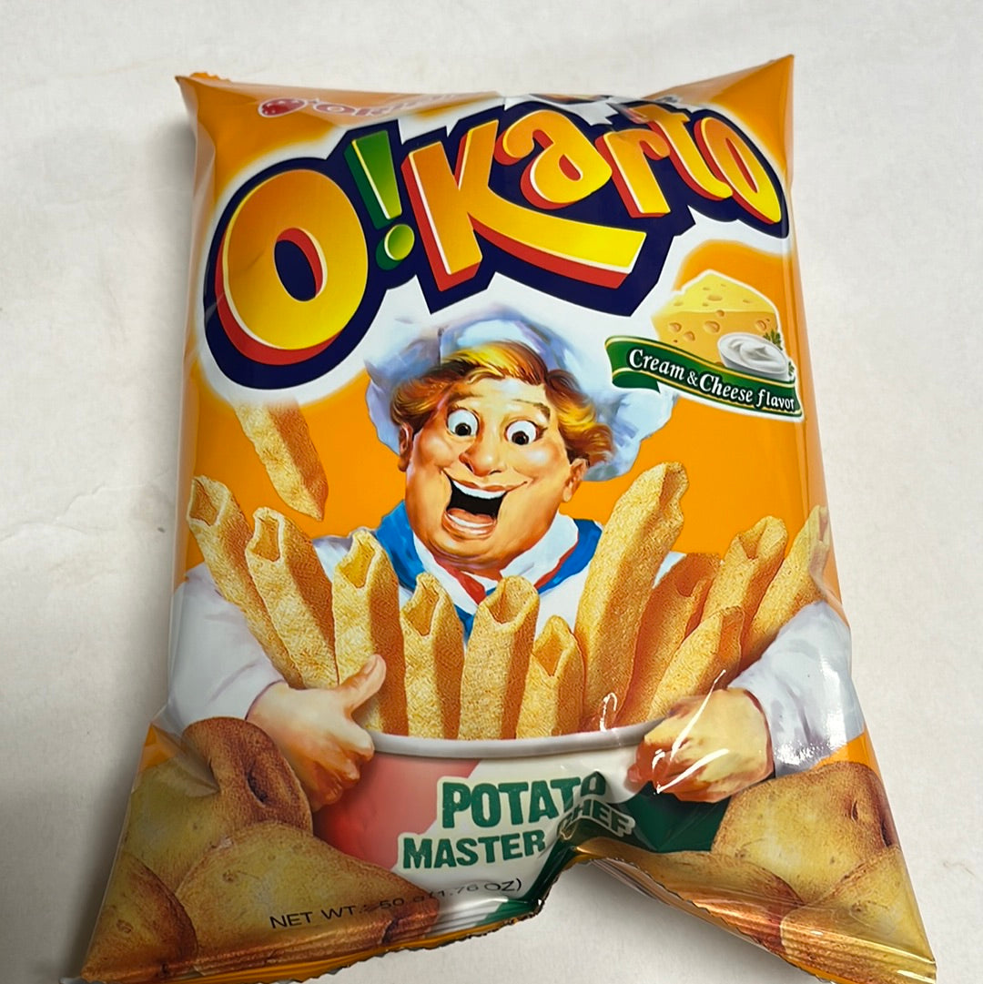 Chips O!Karto (saveur crème et fromage) 🇰🇷ORION 50g