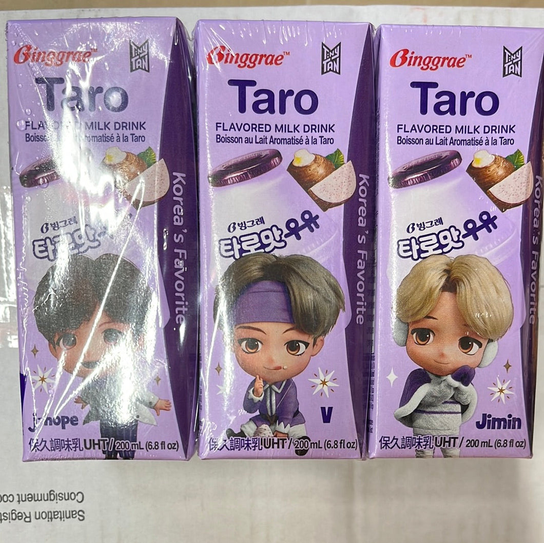 Binggrae taro milk drink 韩国香芋牛奶 200ml x6