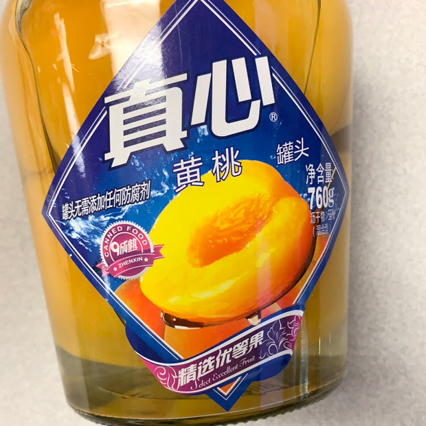 Pêche conservé ZX 黄桃罐头 760g