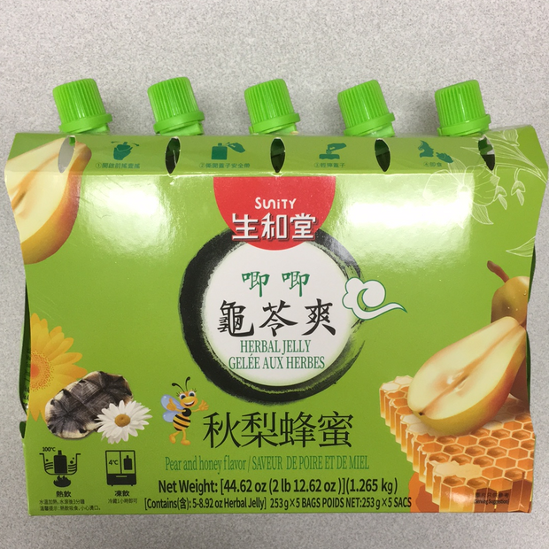 Gelée aux herbes(saveur de poire et de miel)秋梨蜂蜜龟苓爽