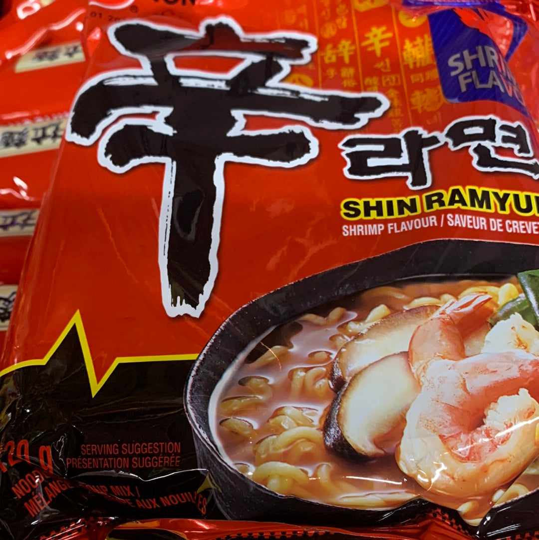 Nouille Shin NONGSHIM (saveur de crevettes) 农心 鲜虾味辛拉面 120g