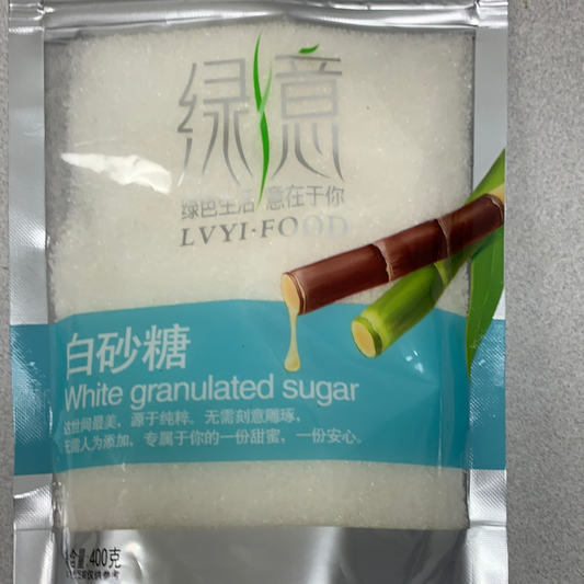 Sucre en poudre 绿意 白砂糖400g