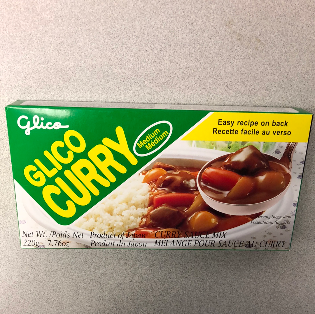 Base de curry japonais Glico 中辣 咖喱块