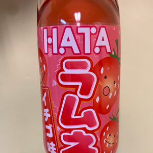 Ramuné japonais HATA (saveur fraise)日本波子汽水（草莓味）