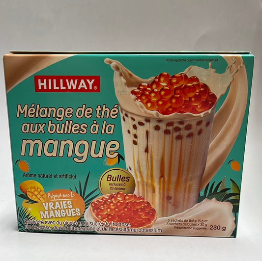 Thé au lait aux perles instantané(saveur de mangue) HILLWAY 230g instant boba kit