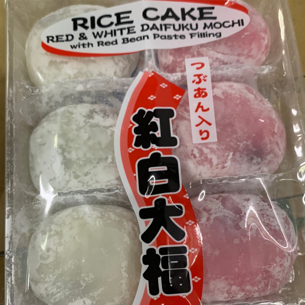 Mochi japonais rouge et blanc (saveur de haricot rouge) SHIRAKIKU 红白大福360g