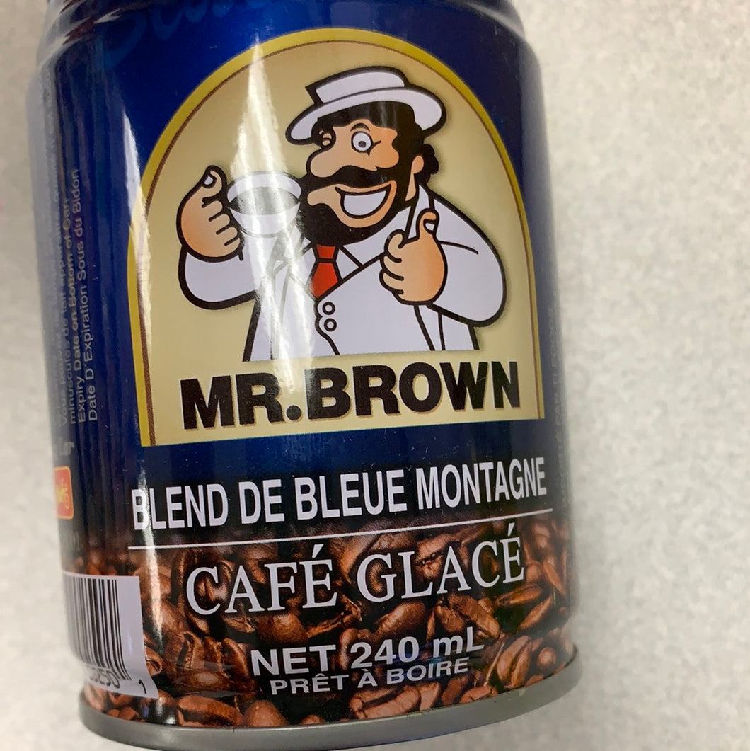 Café glacé de montagne bleue MR.BROWN 240mL