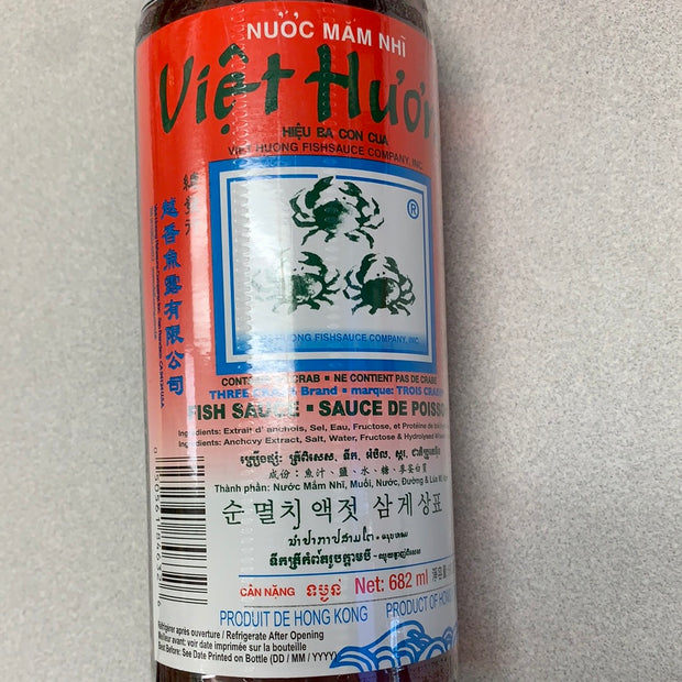 Sauce de poisson Viet Huong 三蟹 越香鱼露682mL