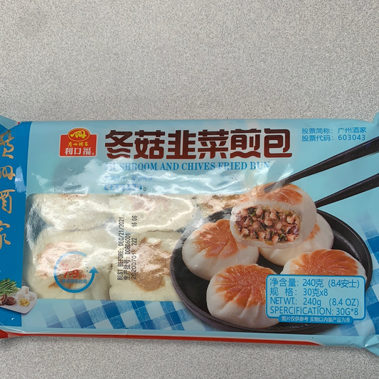 Brioche de champignon et ciboulette chinoise利口福 冬菇韭菜煎包240g