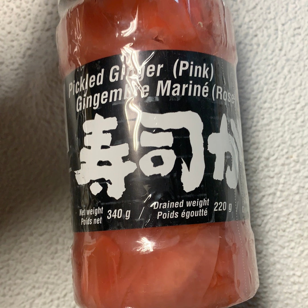 Gingembre mariné rose de Sushi SHIRAKIKU日式 寿司红姜片340g