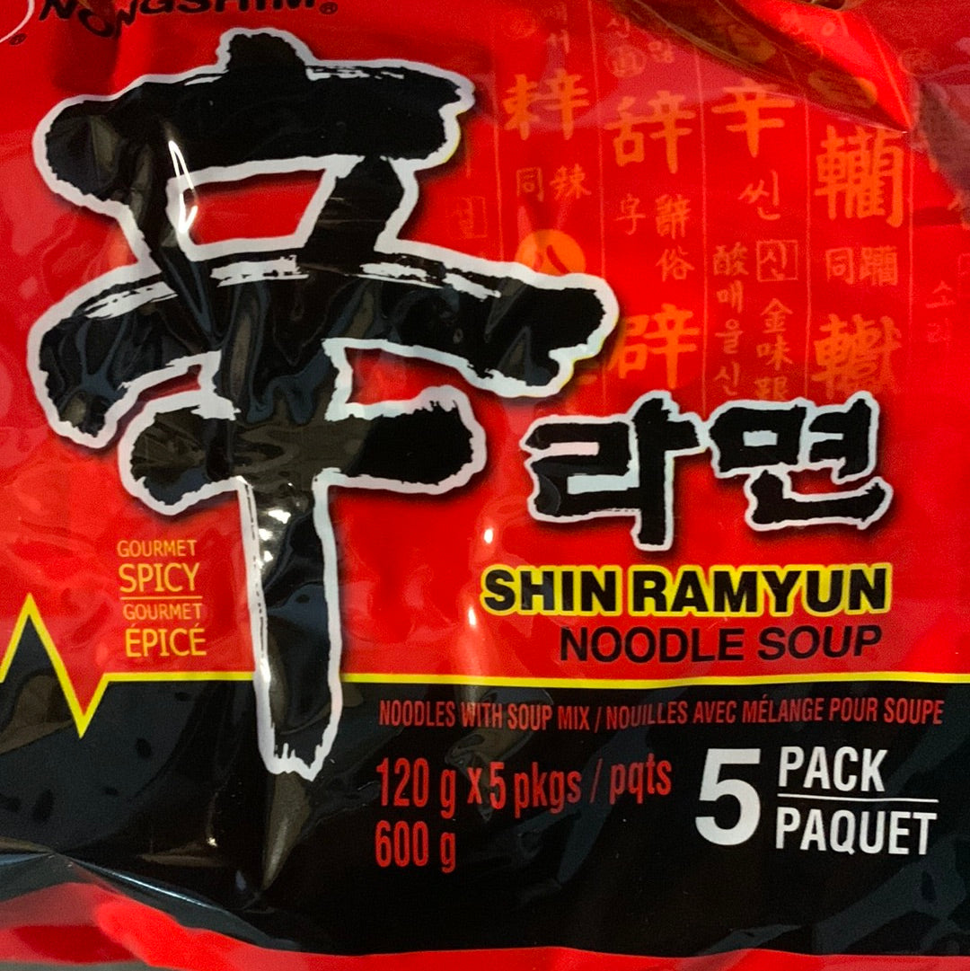 Nouille Shin NONGSHIM (saveur de champignons épicés) 农心 辣菌菇味辛拉面