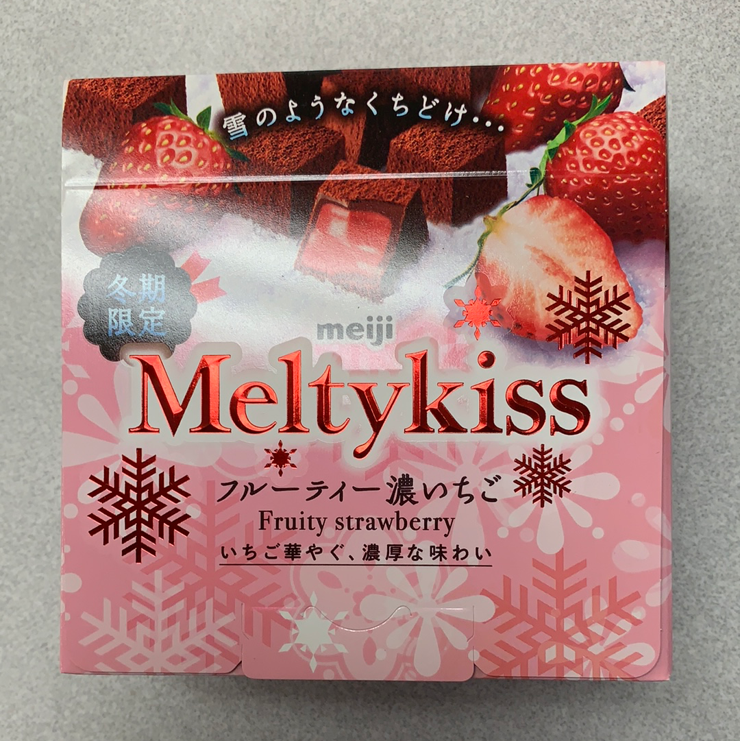 Meltykiss à la fraise Meiji(limité de la saison) 明治 草莓巧克力