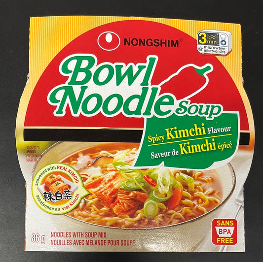 Soupe aux nouilles au Kimchi NONGSHIM 农心 辣白菜面 86g