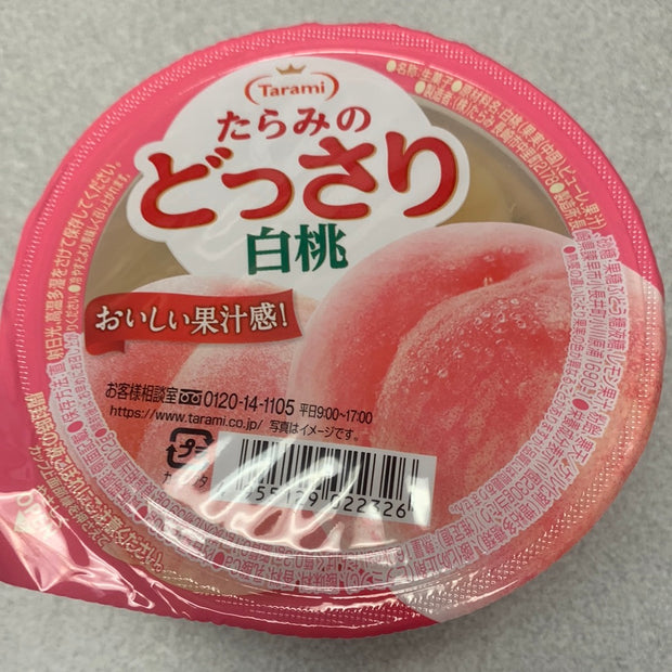 Gelée japonaise avec pêche blanche TARAMI 蜜桃味果肉果冻 230g