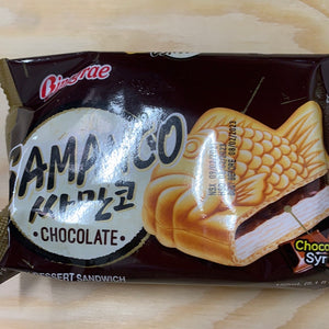 Sandwich glacé Samanco (chocolat)韩国 巧克力 鱼形冰激凌