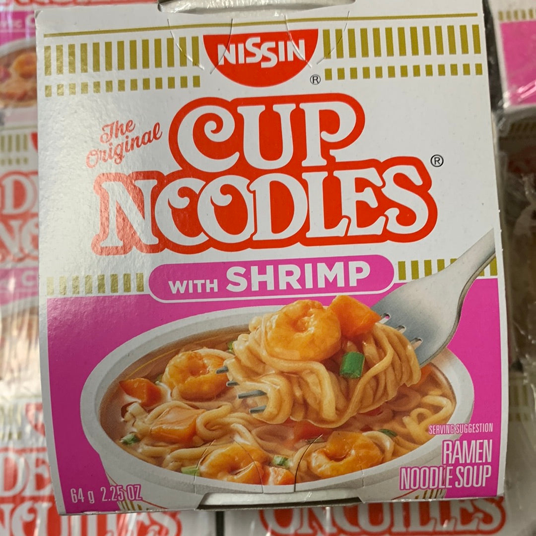 Nouilles Ramen aux crevettes NISSIN 64g