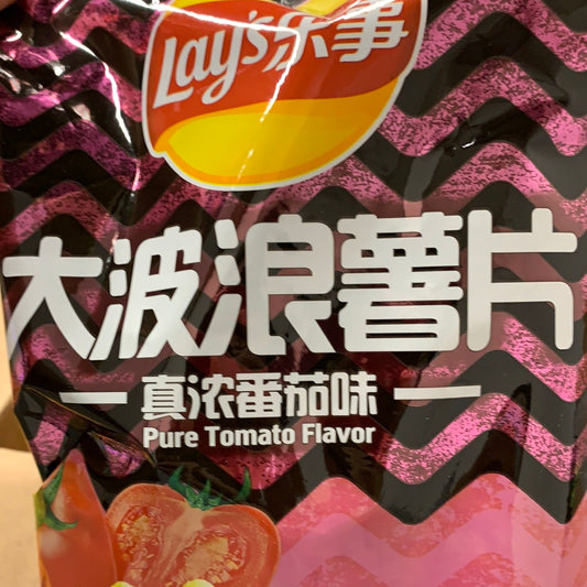 Croustilles(saveur tomate pure) Lay's 乐事 真浓番茄味 大波浪薯片