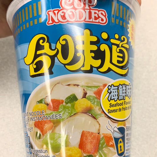 Nouilles instantanées (saveur fruit de mer) Nissin 合味道 海鲜味杯面75g