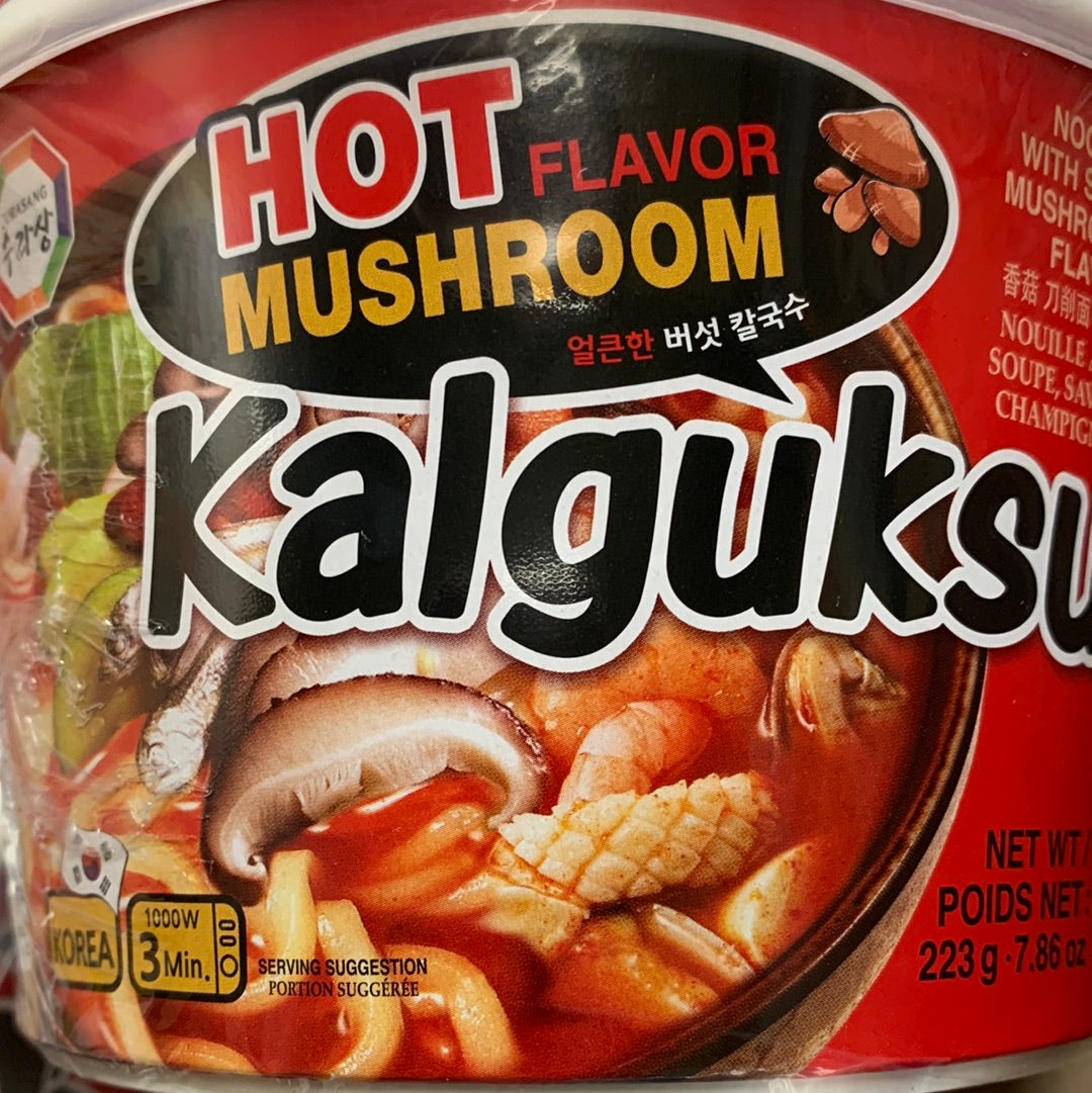 Nouilles instantanée Kalguksu (saveur champignons épicés) SURASANG 223g