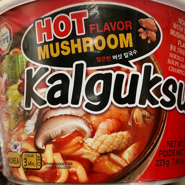 Nouilles instantanée Kalguksu (saveur champignons épicés) SURASANG 223g
