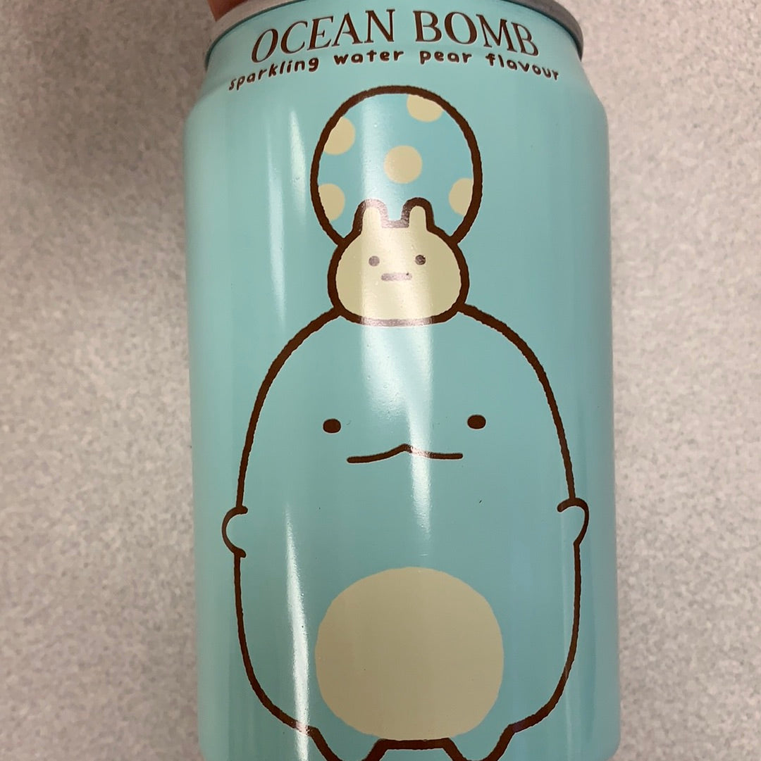 OCEANBOMB saveur poire玻尿酸水梨微气泡水330mL