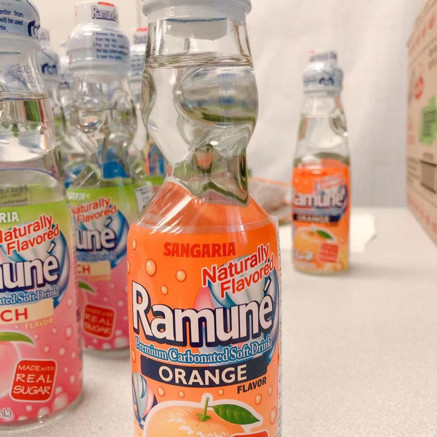 Ramuné japonais SANGARIA (saveur orange)日本波子汽水（甜橙味）