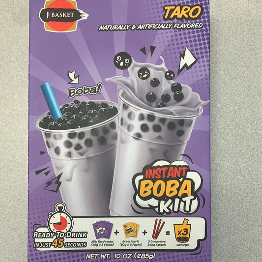 Thé au lait au perle BOBA instantané(taro) J-BASKET 285g instant boba kit-