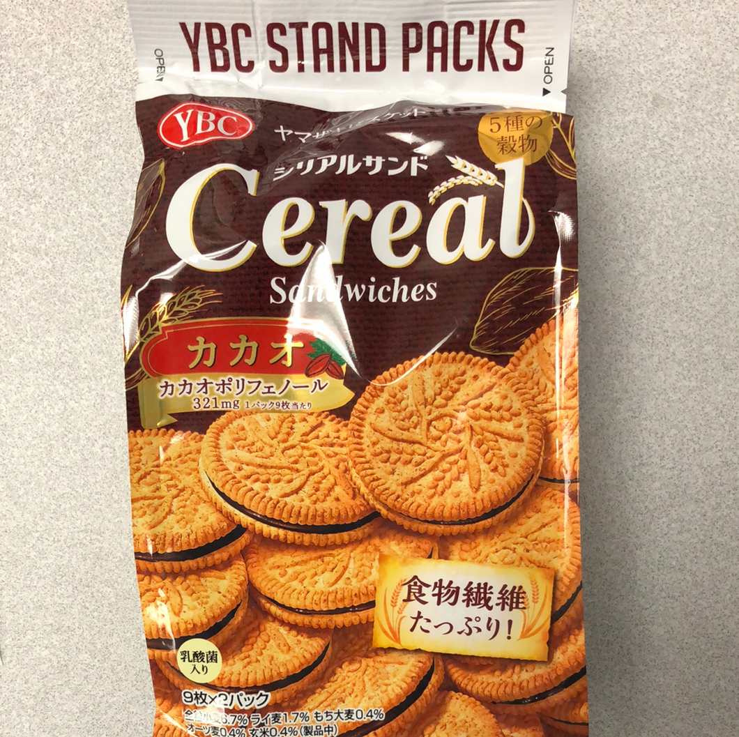 YBC cereal sandwich 日式五谷夹心饼干 18枚入