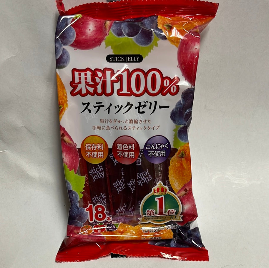 Jelly japonais (saveur fruits assortis) RIBON 日本混合果冻吸 18pc