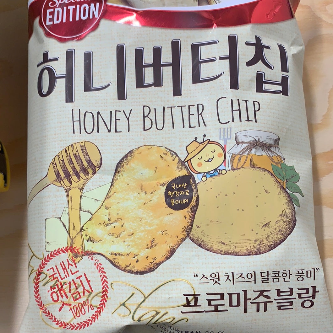 Édition spéciale-Chips à beurre de miel (saveur fromage blanc) HAITAI 🇰🇷奶酪味 限定蜂蜜黄油薯片60g