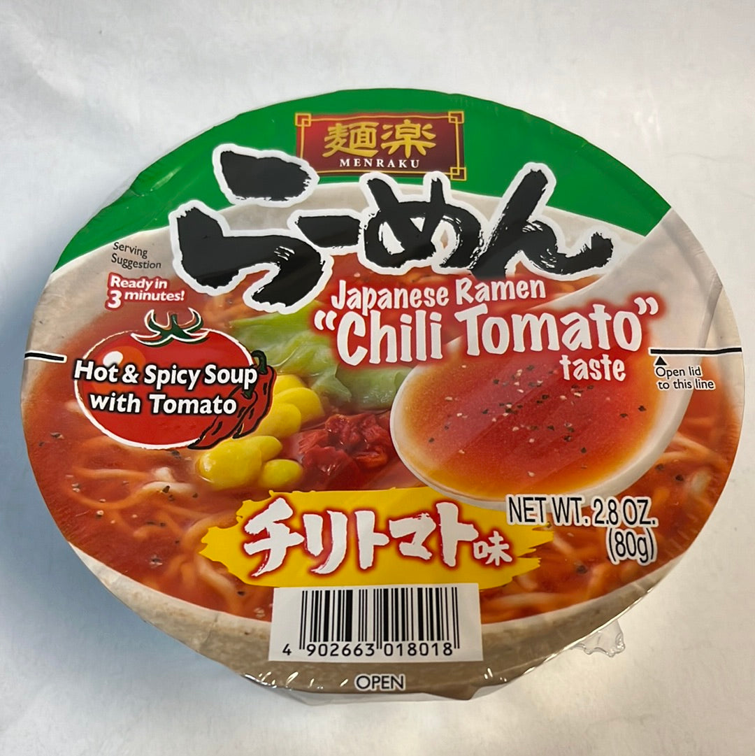 Ramen japonais aux tomates épicées MENRAKU🇯🇵80g