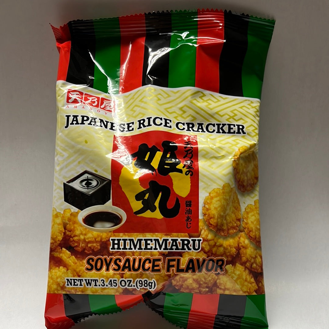 Craquelin de riz japonais Saveur sauce soya 姬丸 酱油味 日本米菓 98g