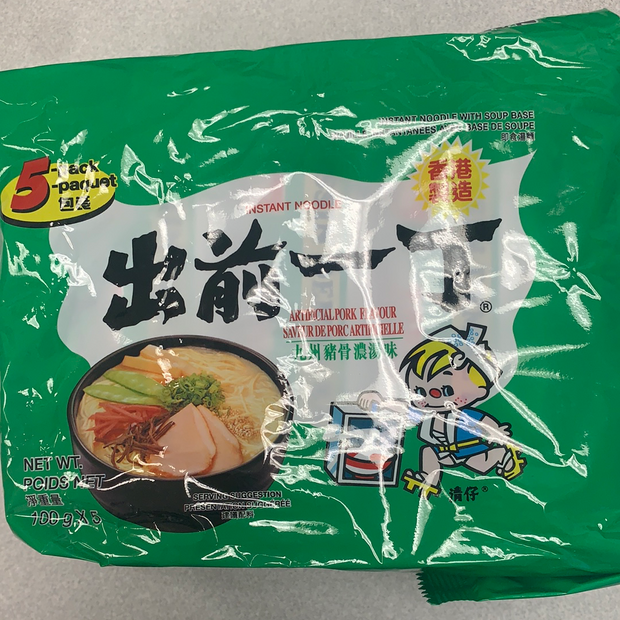 Nouilles instantanées(saveur porc artificielle) 出前一丁 九州猪骨浓汤100gx5
